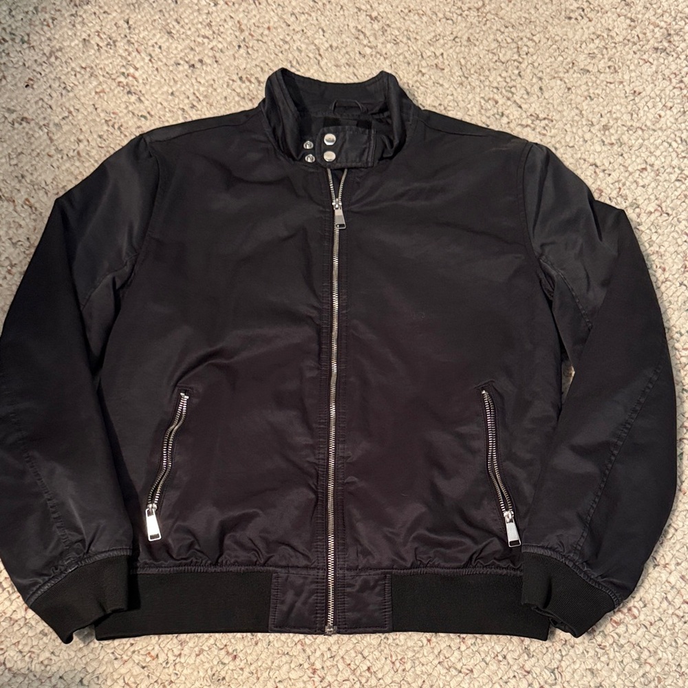 H&M Men's Black Varsity Jacket